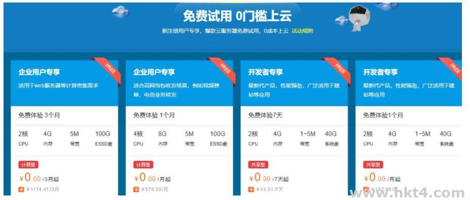 香港云服務(wù)器申請試用